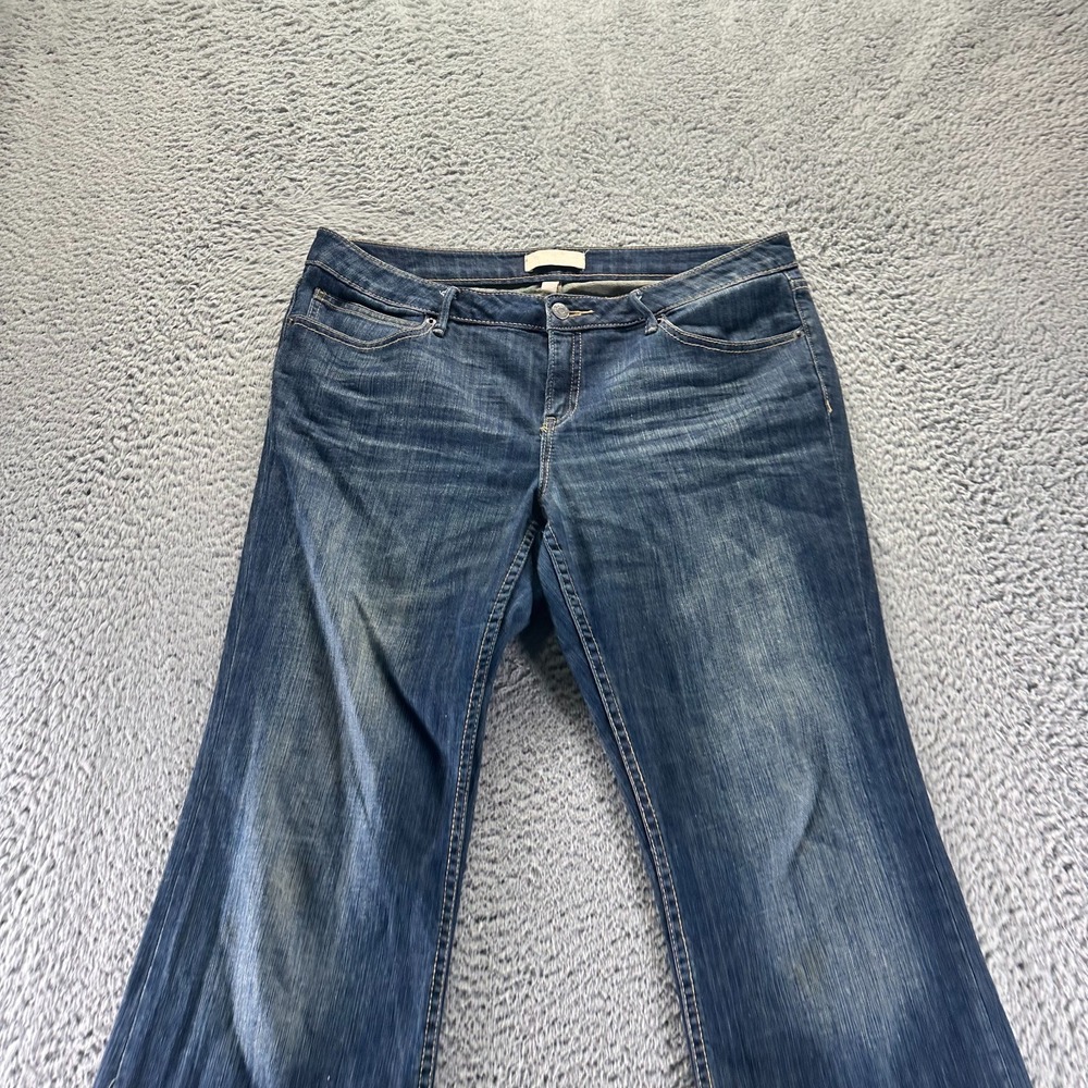 Banana Republic Jeans Womens 12 Blue Cotton Denim Bootcut Faded Stretch Workwear - Picture 2 of 11
